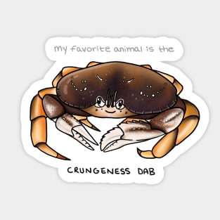 Crungeness Dab/Dungeness Crab Sticker